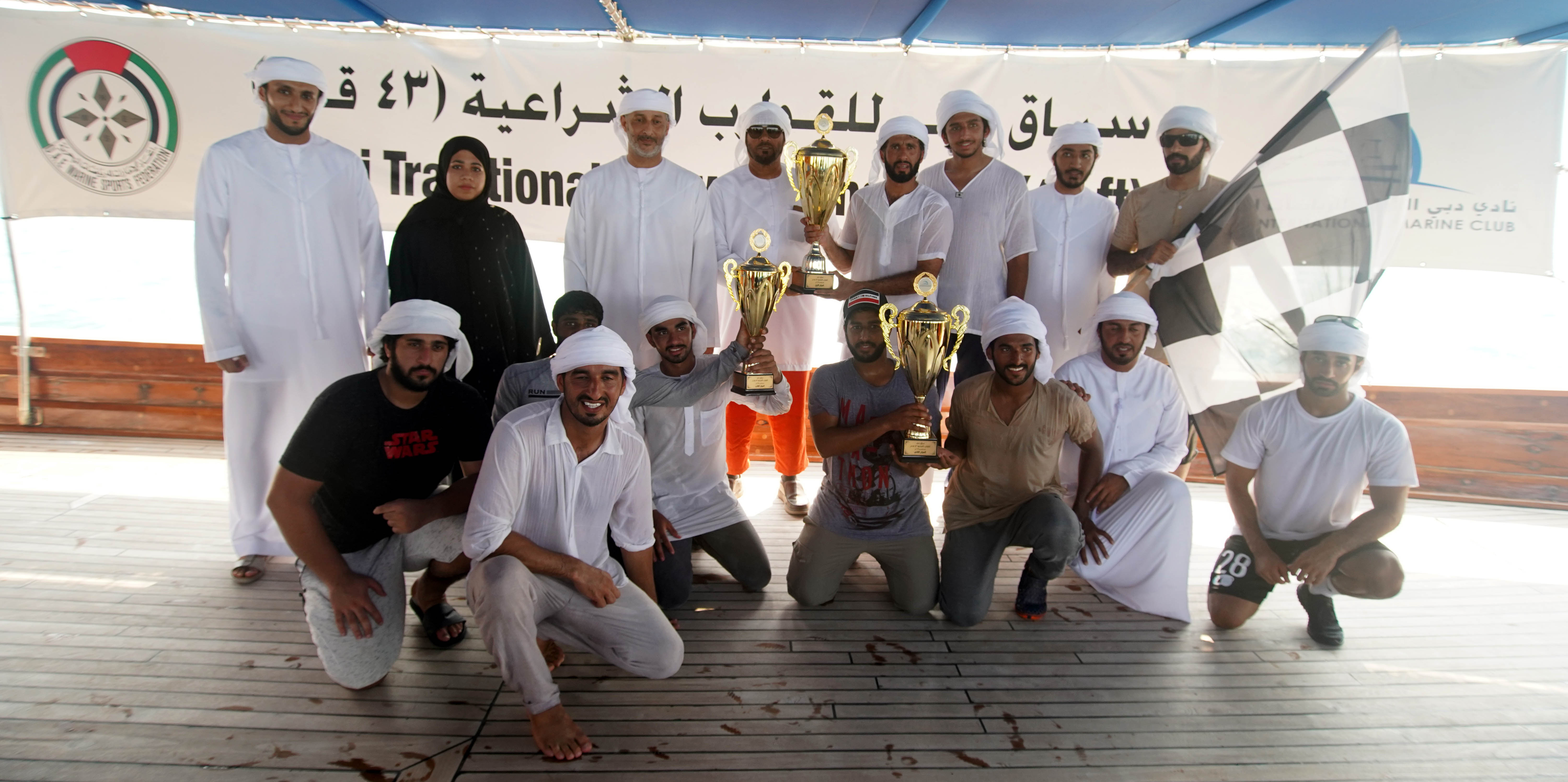 Zayed bin Hamdan boats top 3 in the 43ft Dubai Traditional Dhow Race