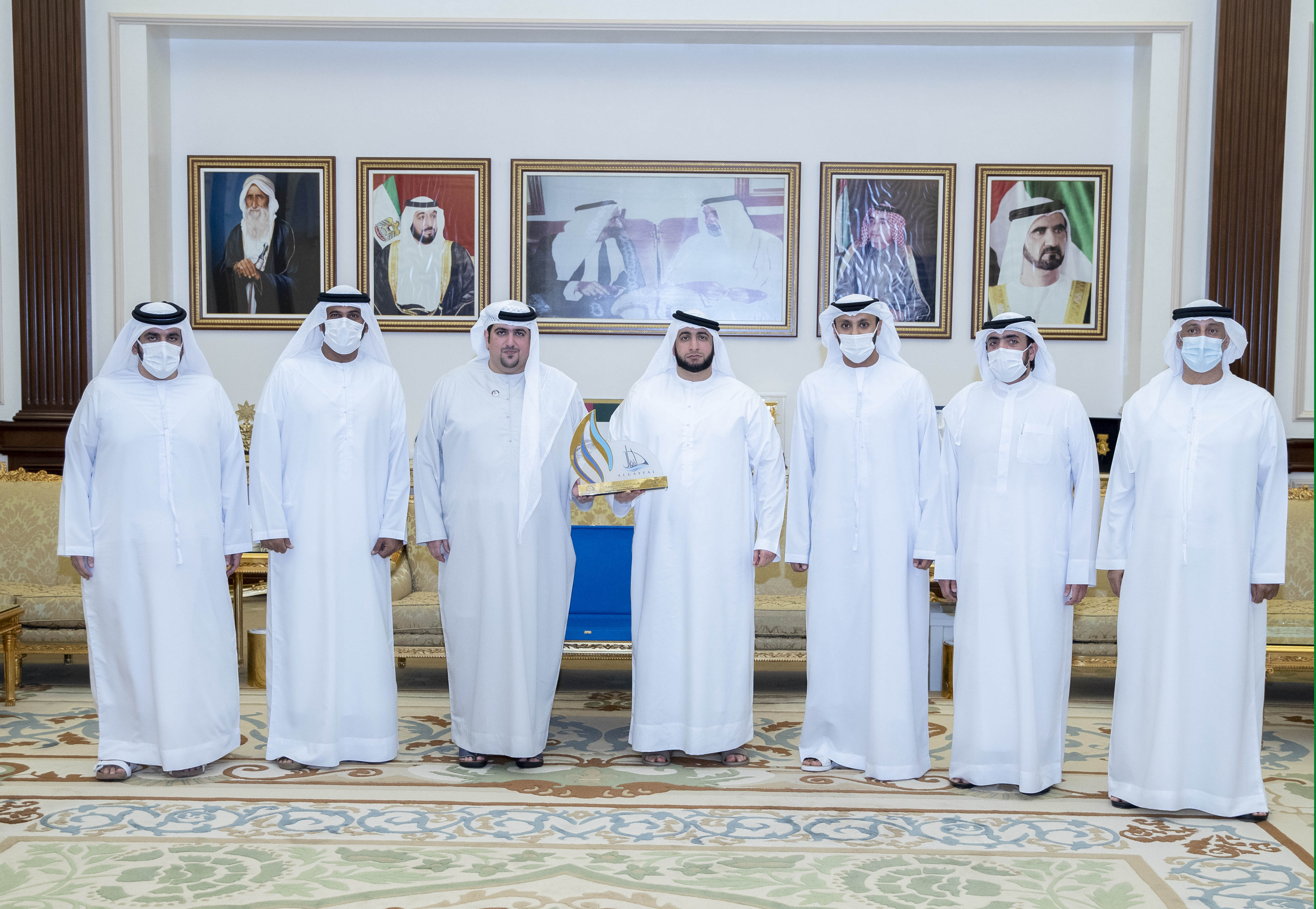 Rashid and Saeed bin Hamdan received organizational honors for Al Gaffal