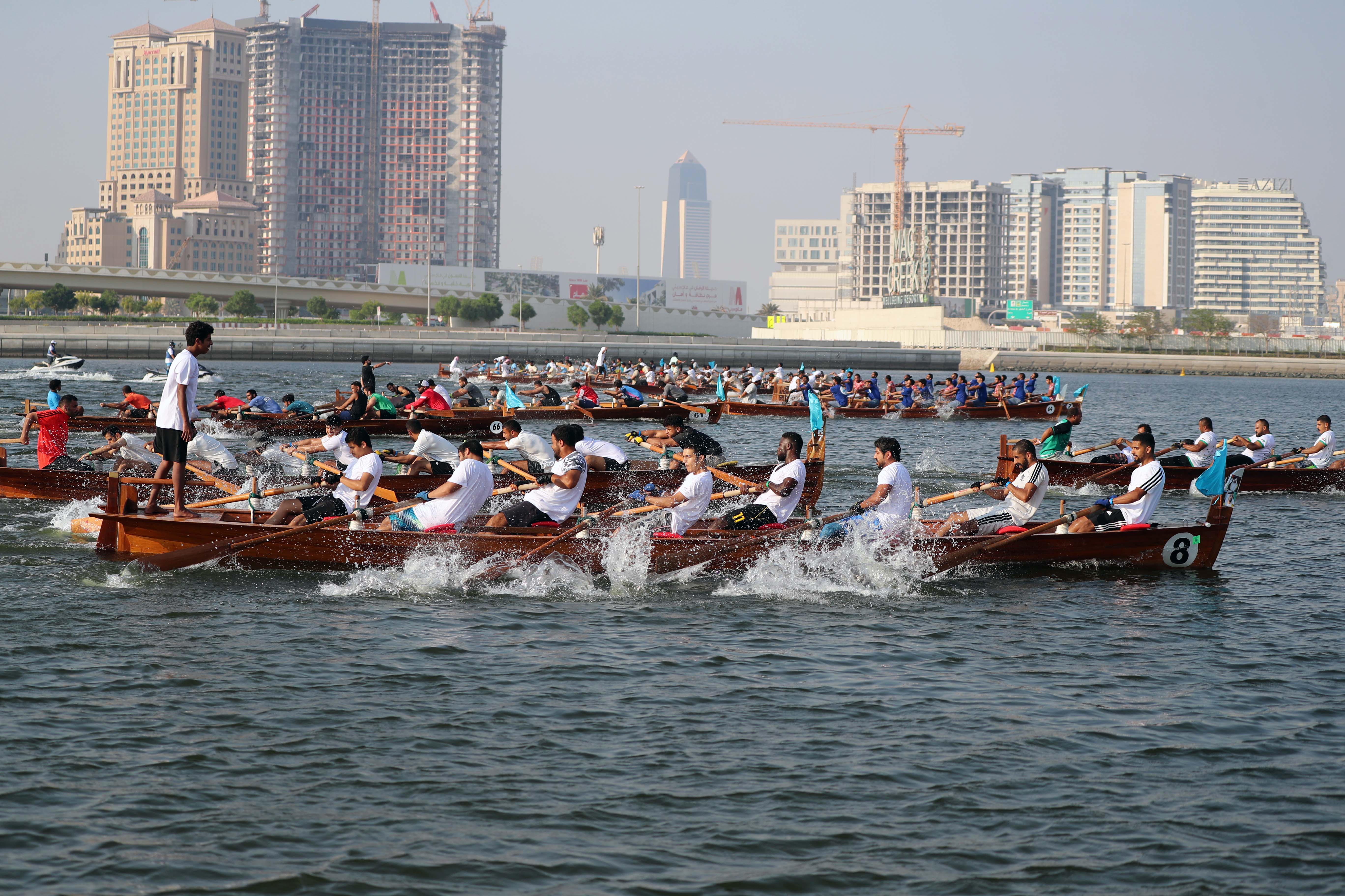 Second Round of Traditional Rowing Race on Saturday at Dubai Canal