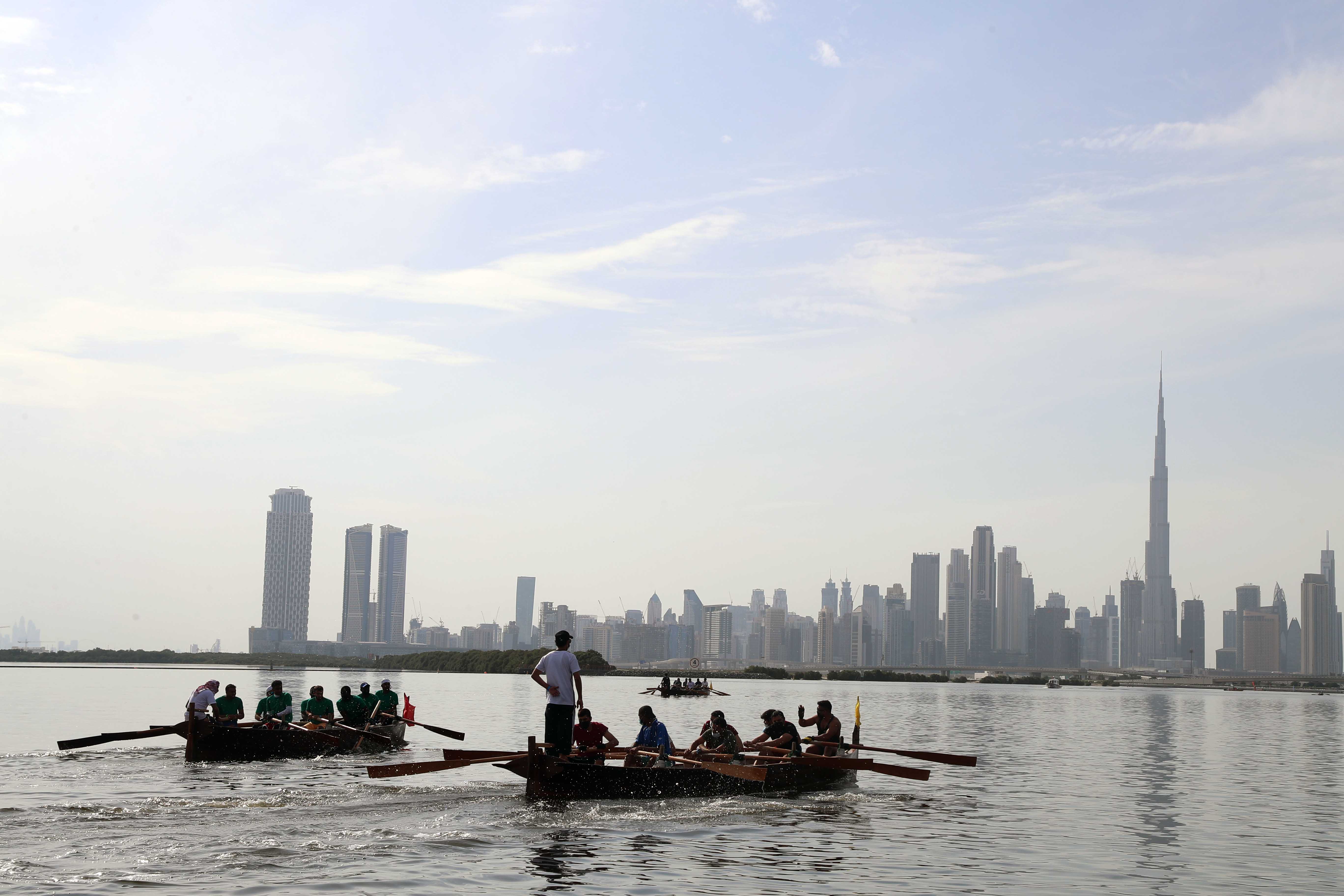 Second Round of Dubai Traditional Rowing Race Today