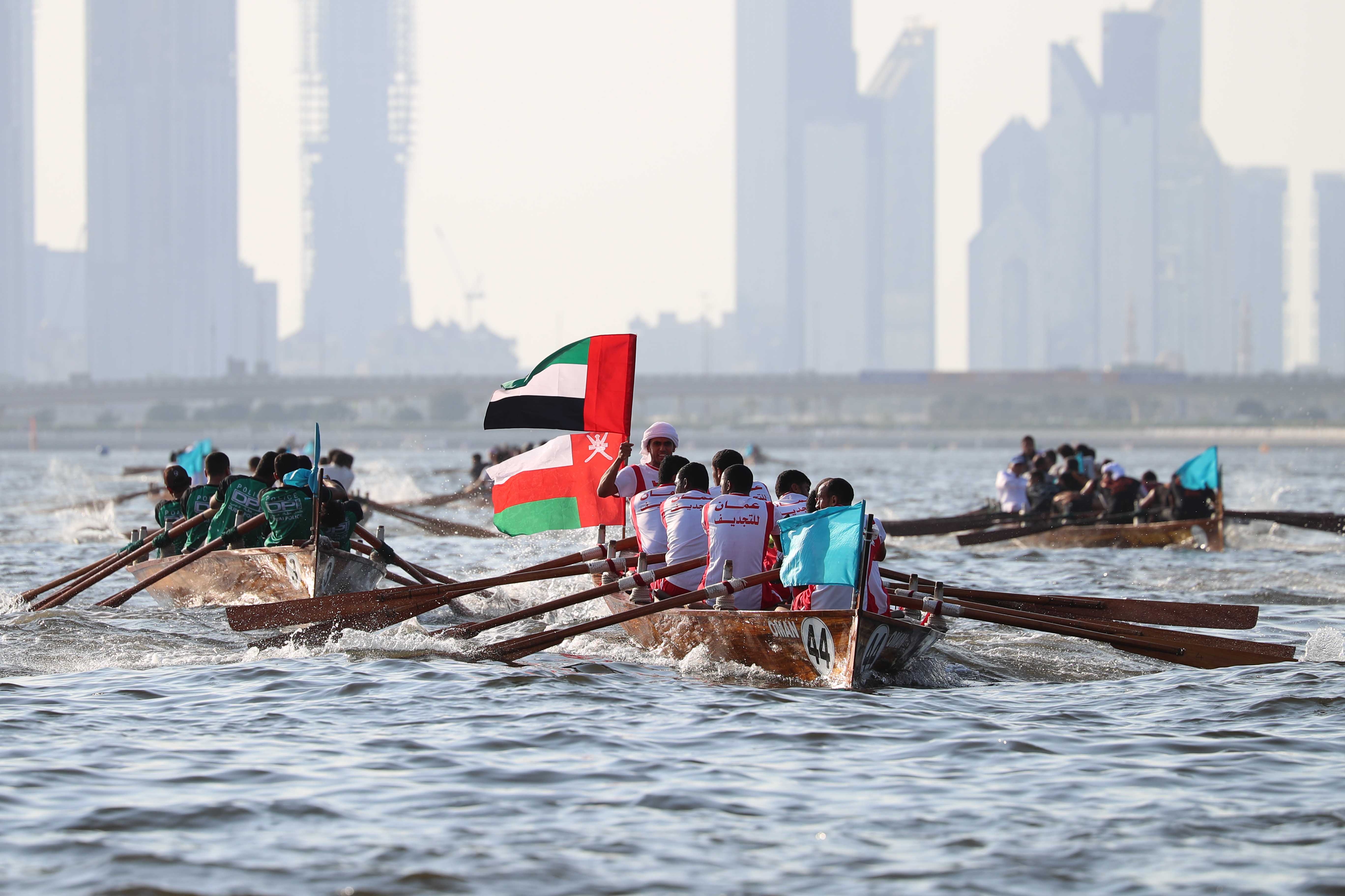 Participation of Bahrain & Oman team in Traditional Rowing Race