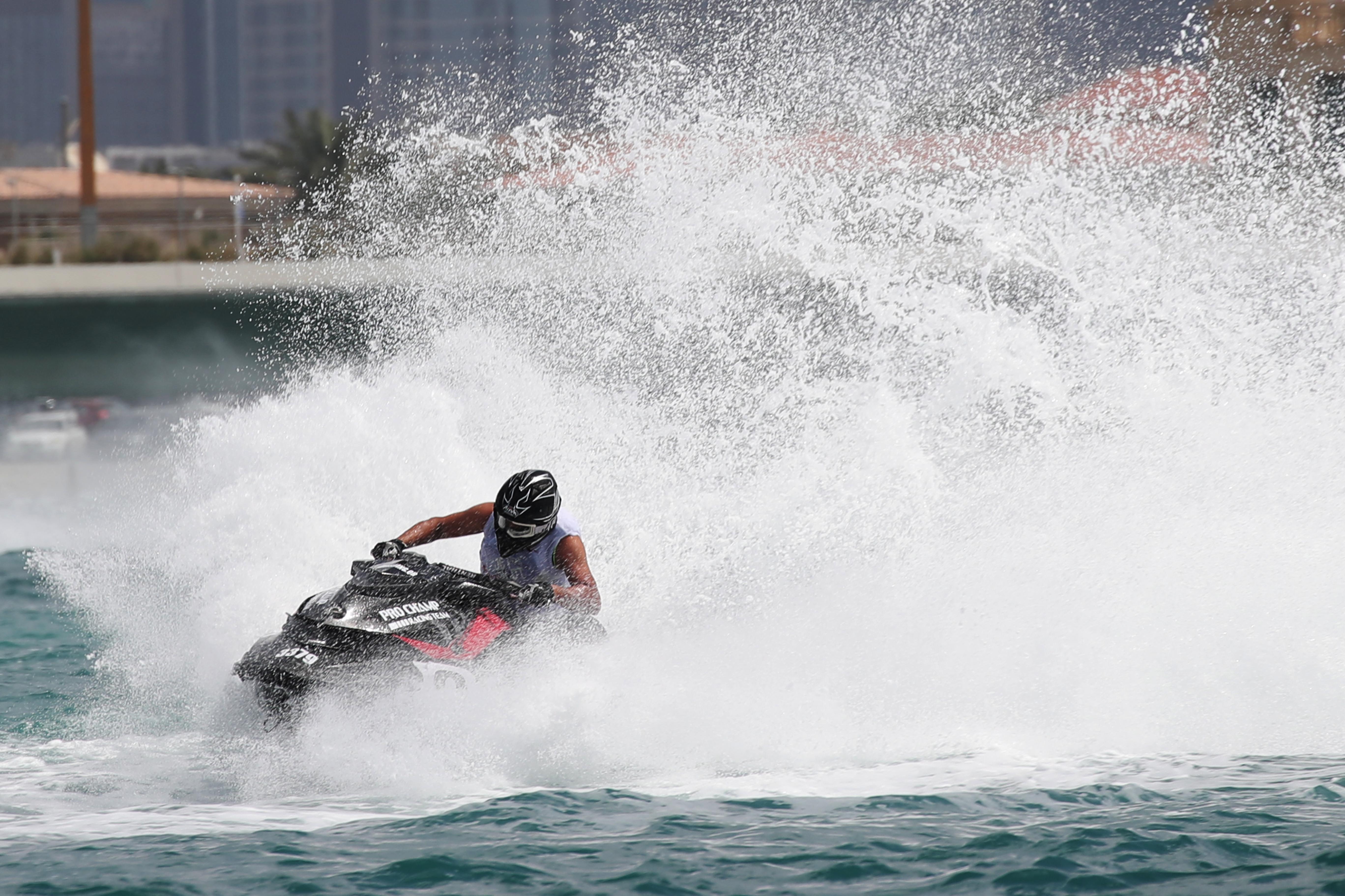 World Champions Competing in Aquabike Race Today