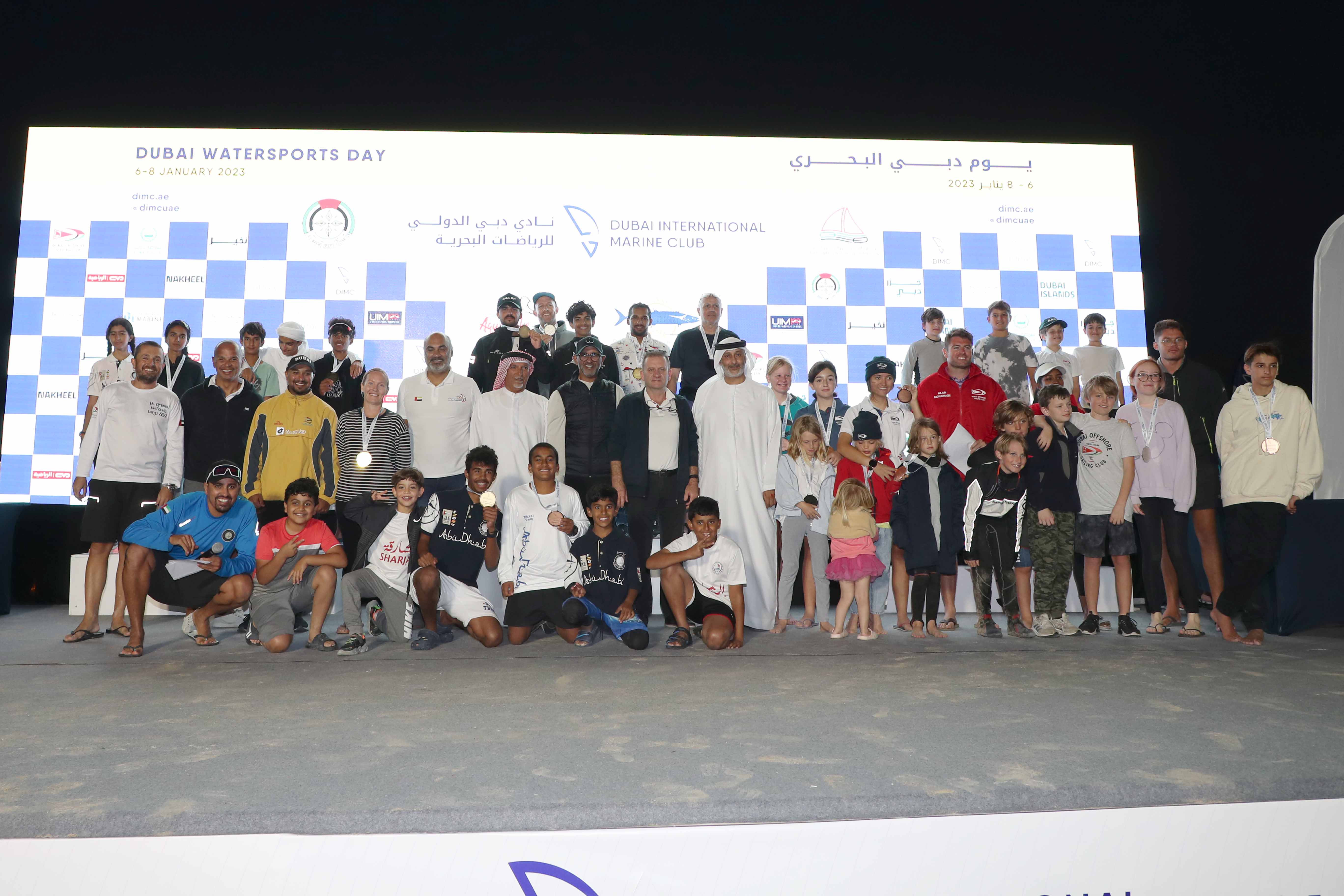 (Dubai Watersports Day) brings together 54 Male & Female Modern Sailing Participants