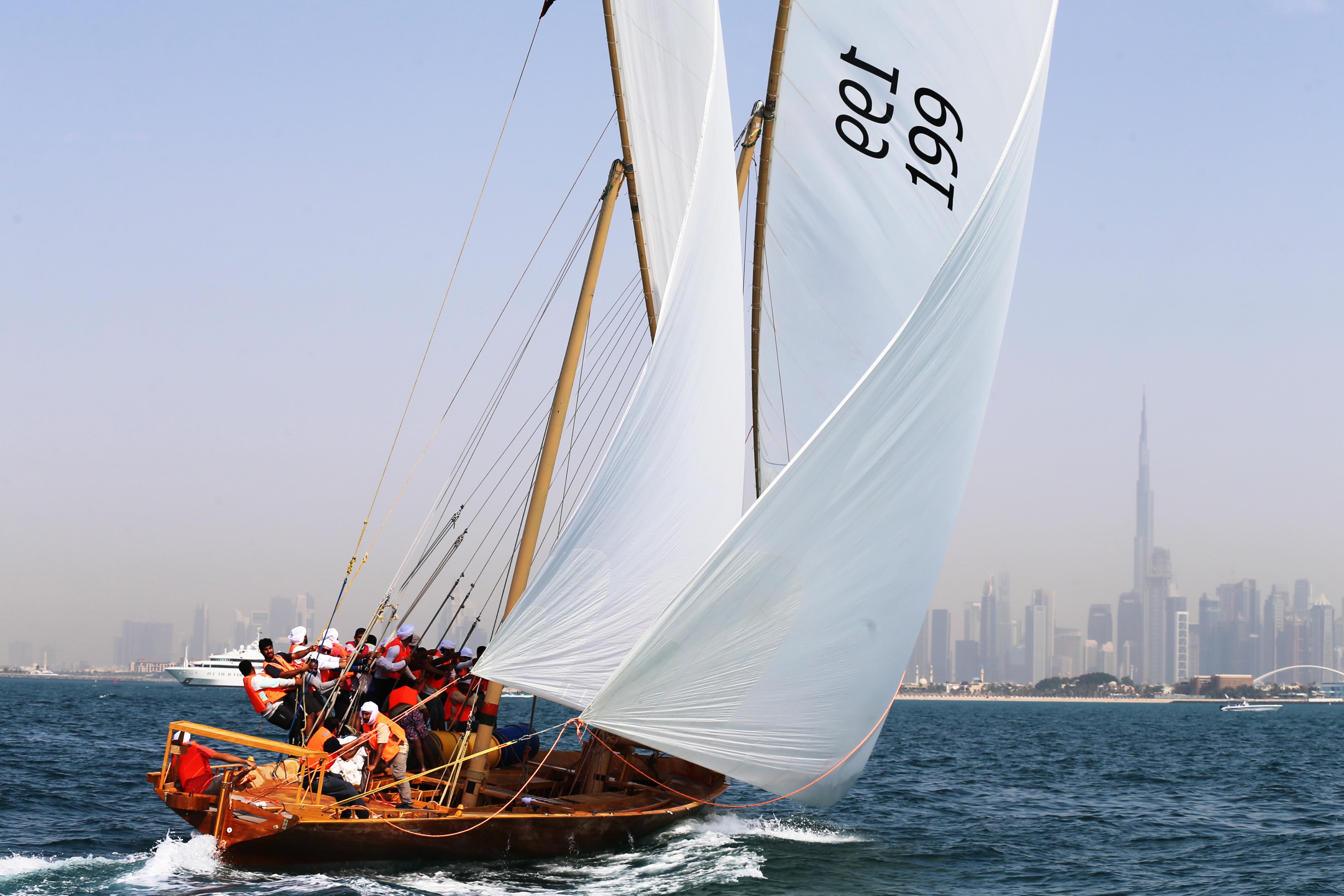 Dubai Traditional Dhow Sailing Race (60ft) on Saturday