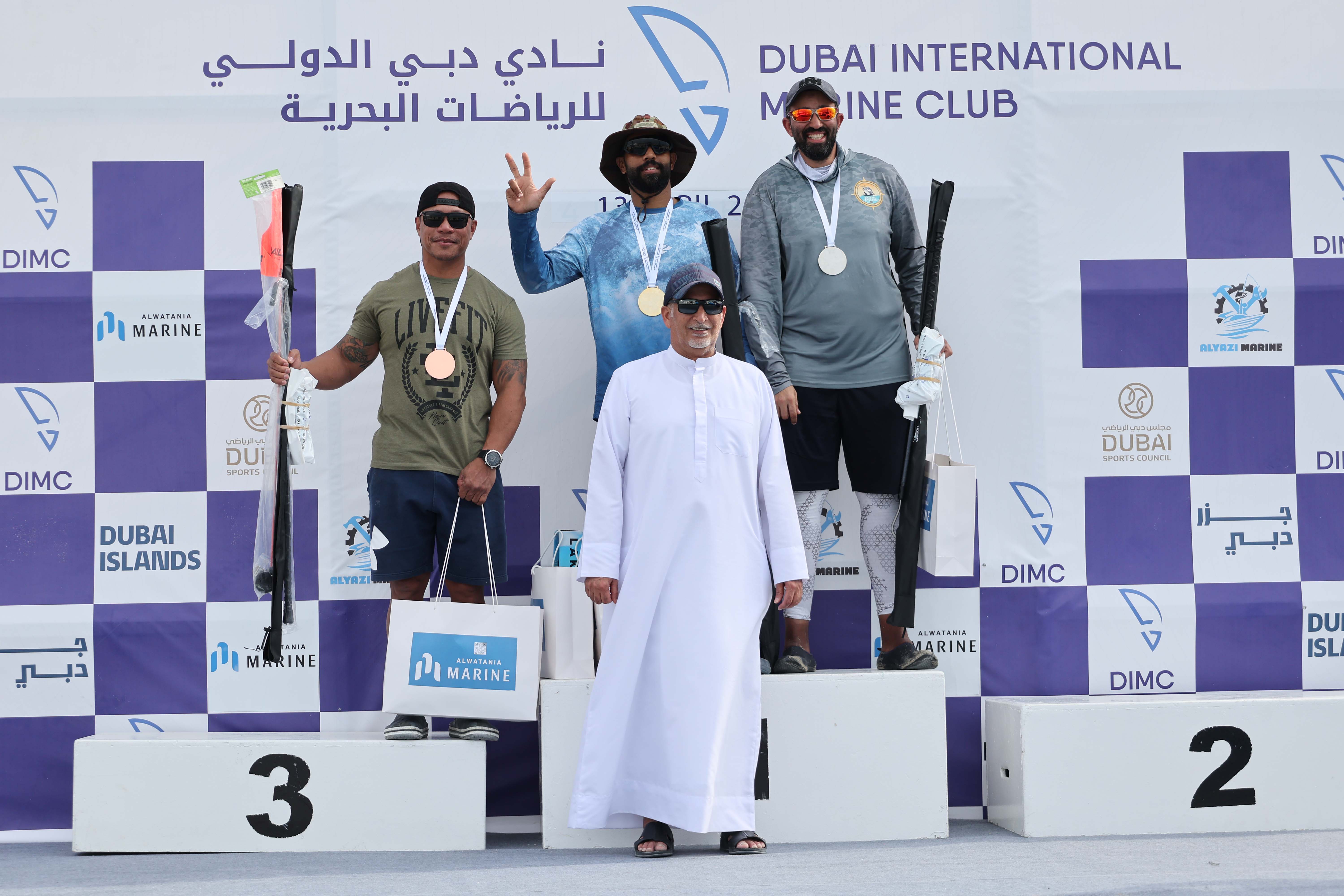 Al Ghailani Champion of the Dubai Kayak Boat Fishing Tournament