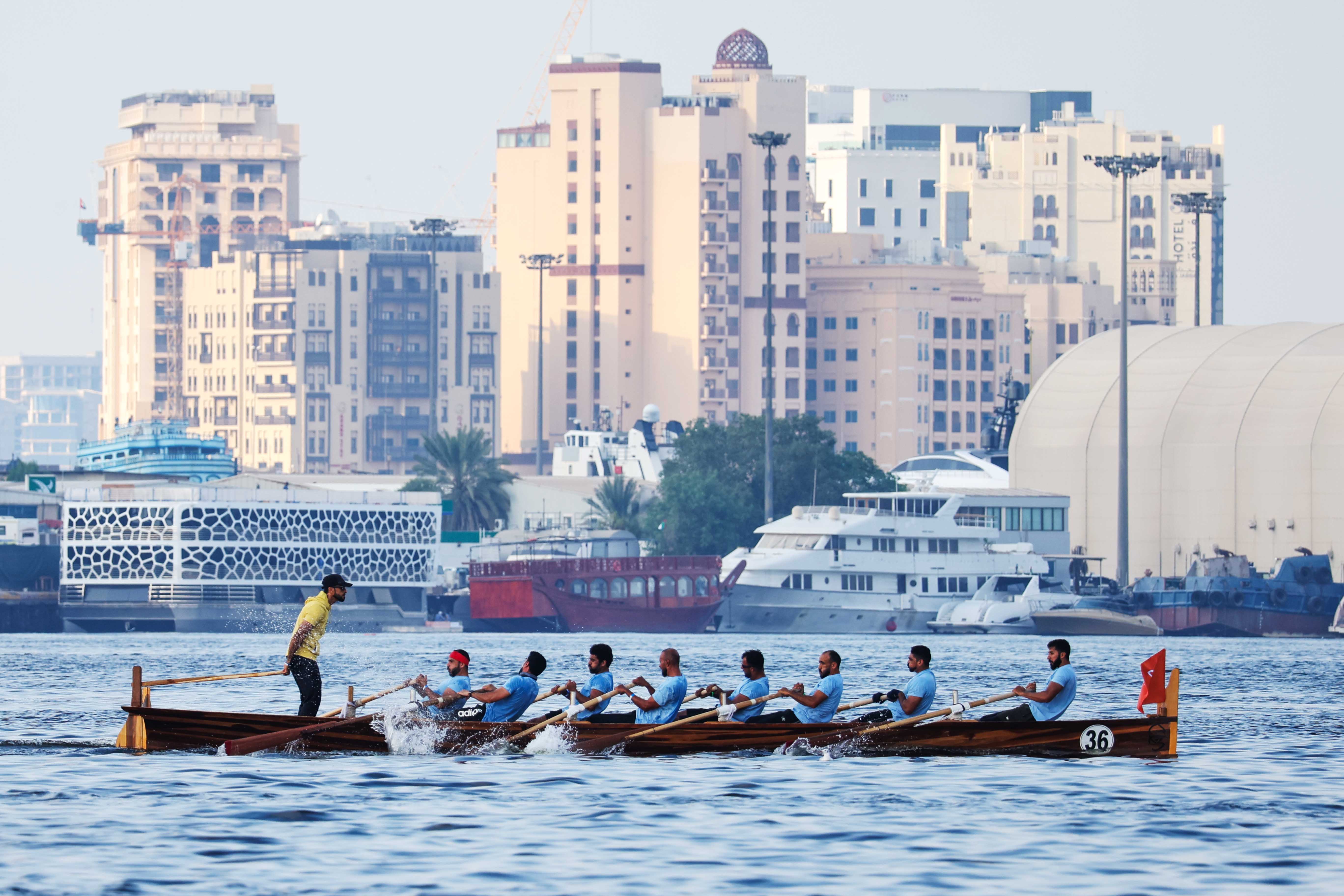 Second Round of the Dubai Traditional Rowing Race Today