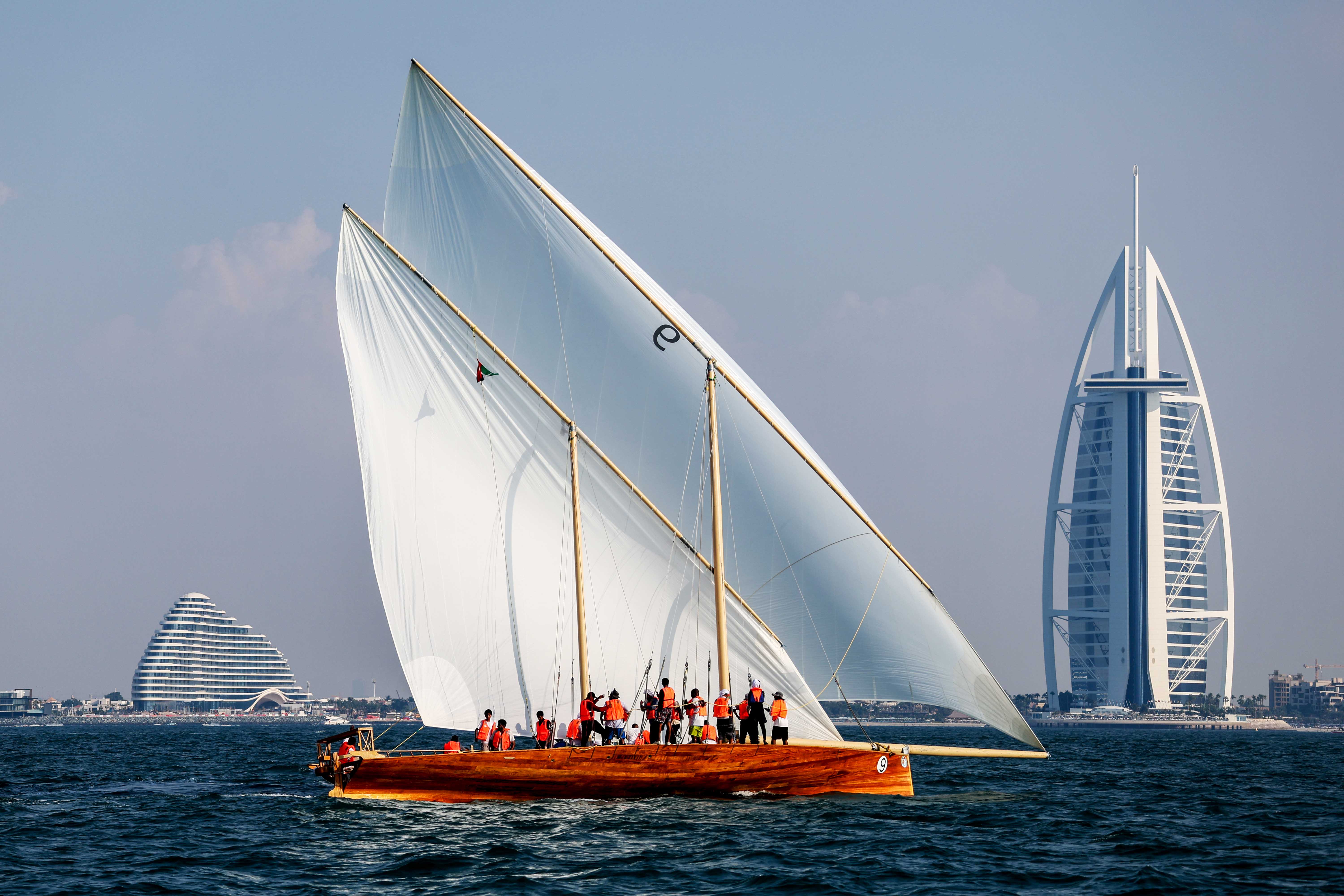 60ft Dubai Traditional Dhow Sailing Race on Saturday