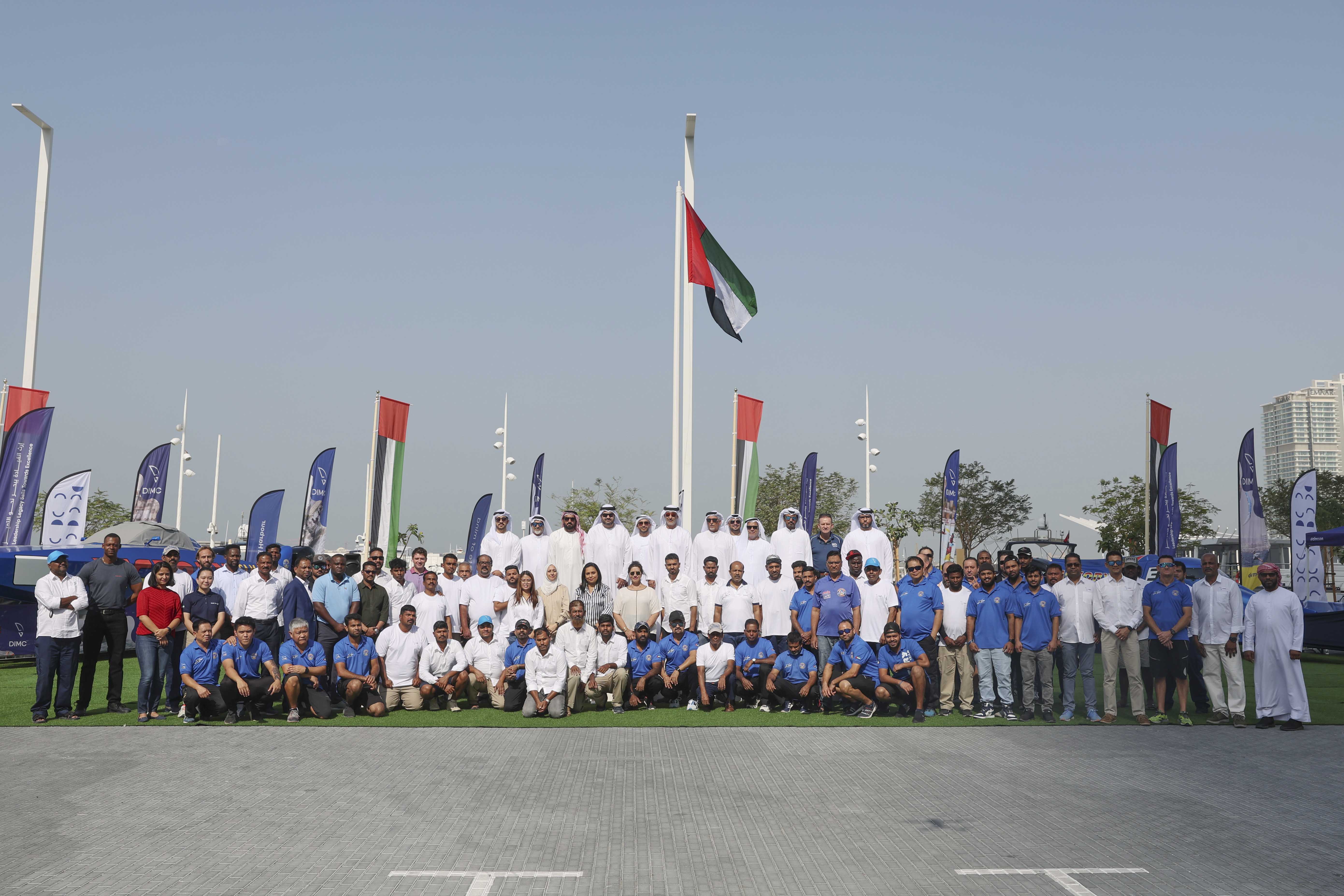 DIMC celebrated the UAE Flag Day at Dubai Harbour