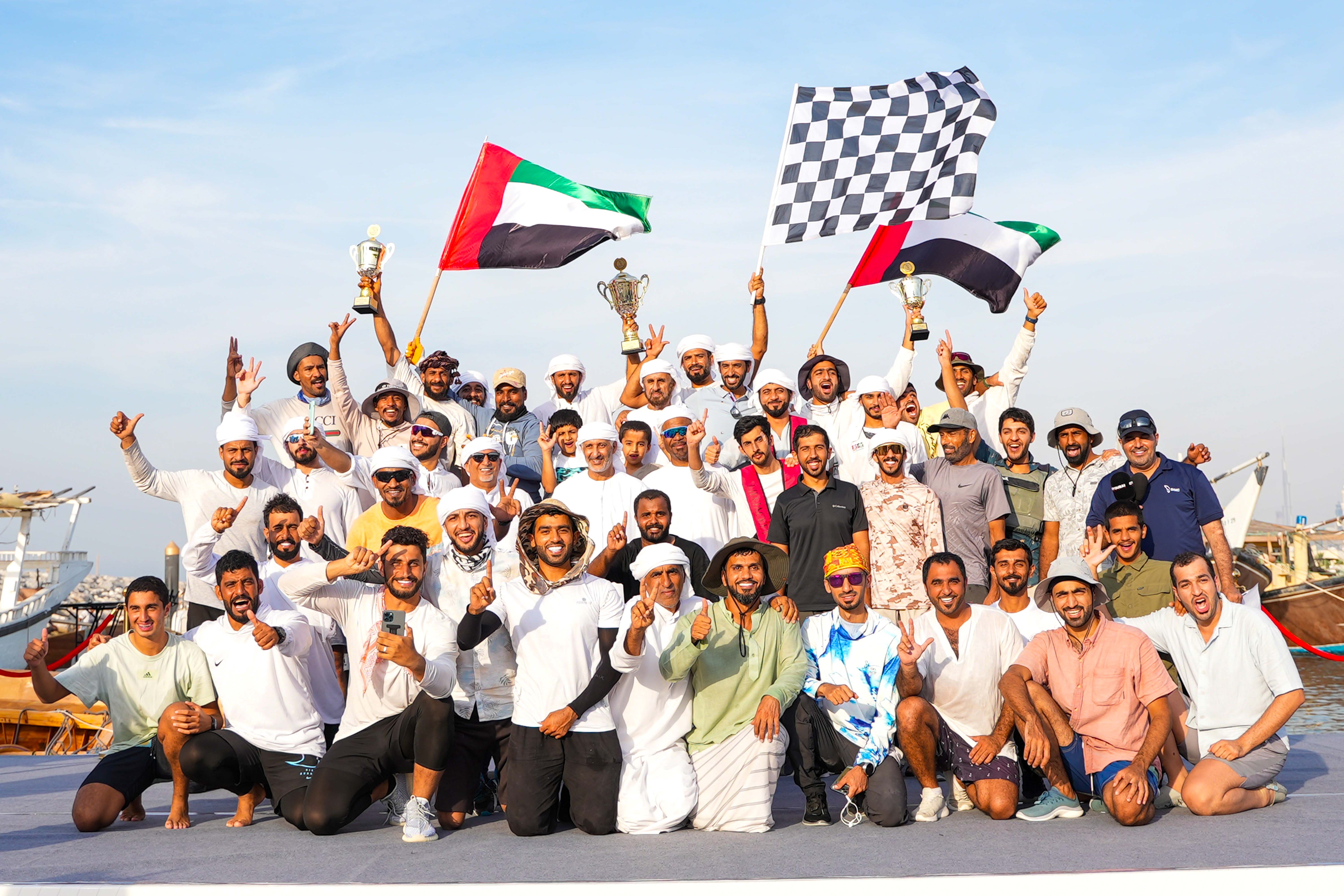 Zilzal 217 champion of the 43ft Dhow Sailing Race