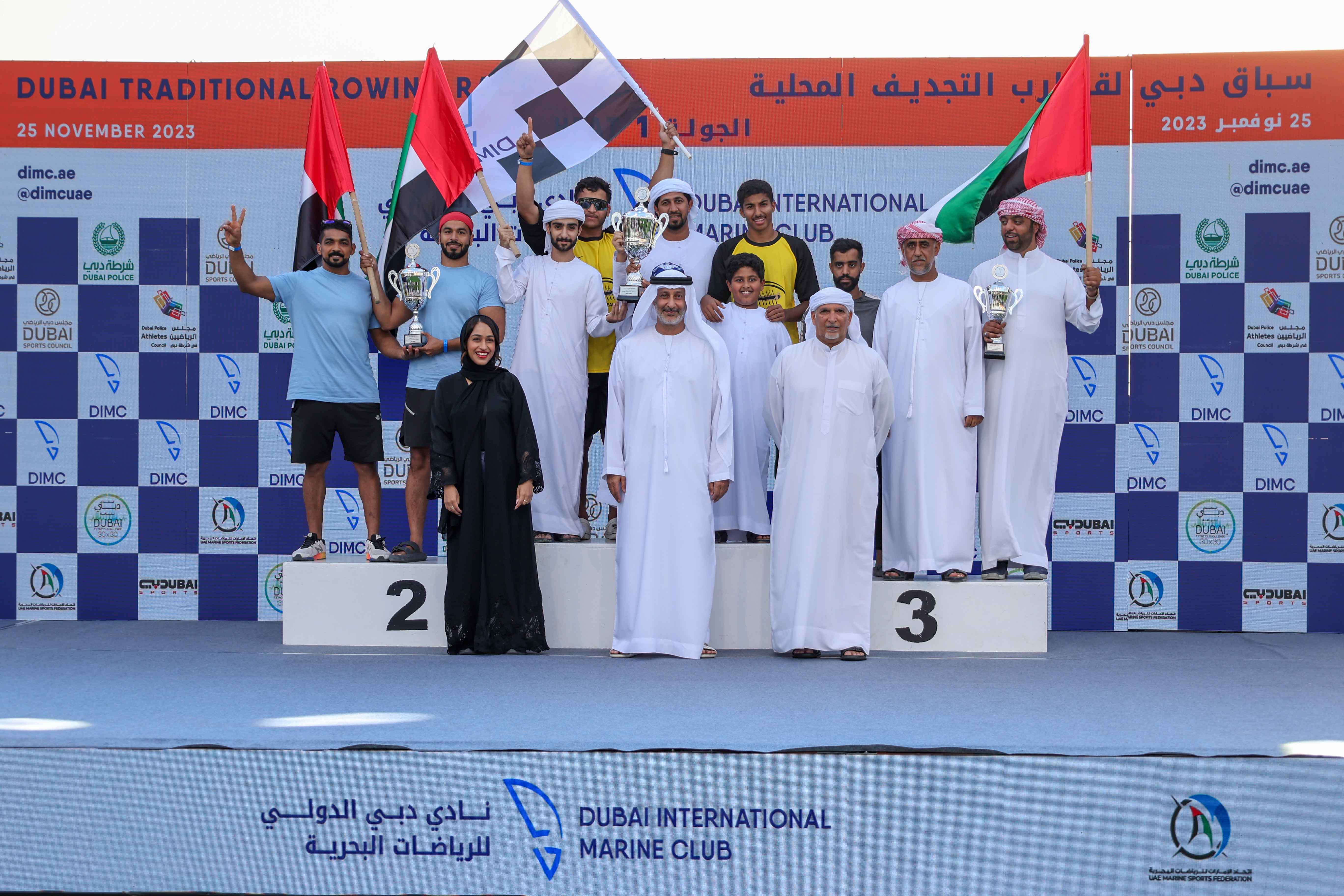 Zilzal and KHK: Champions of the First Round in Dubai Traditional Rowing Race