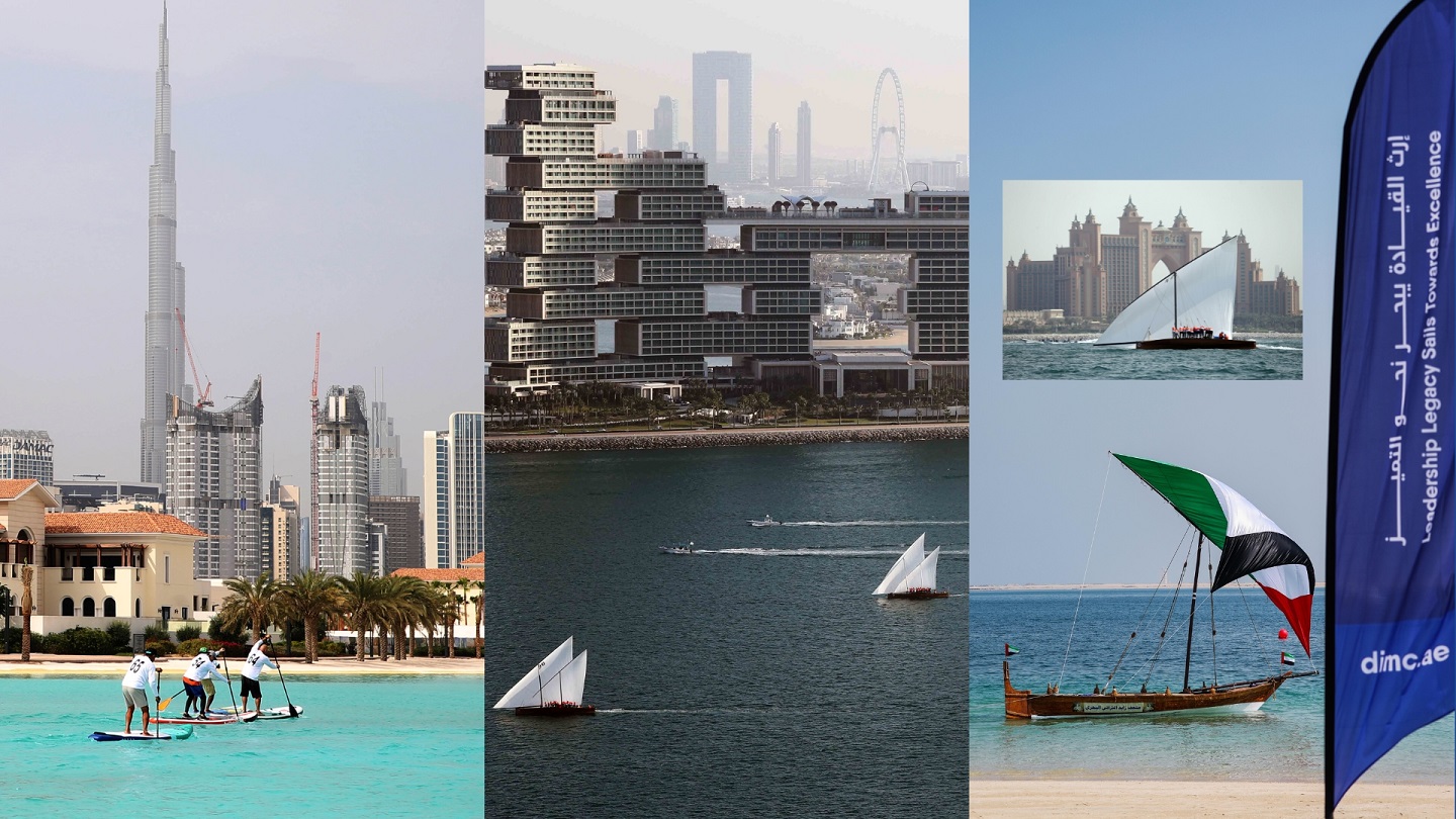 روزنامة متنوعة للرياضات البحرية في شواطئ دبي